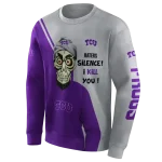 tcu horned frogs achmed skull purple hoodie best selling