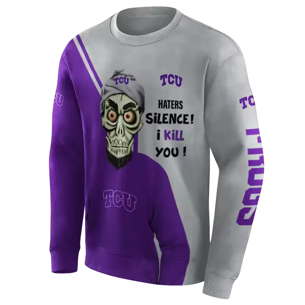 tcu horned frogs achmed skull purple hoodie new arrival tcu horned frogs achmed skull purple hoodie new arrival