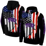 tcu horned frogs american pride black hoodie best selling