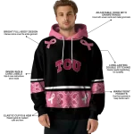 tcu horned frogs awareness ribbon black pink hoodie best selling