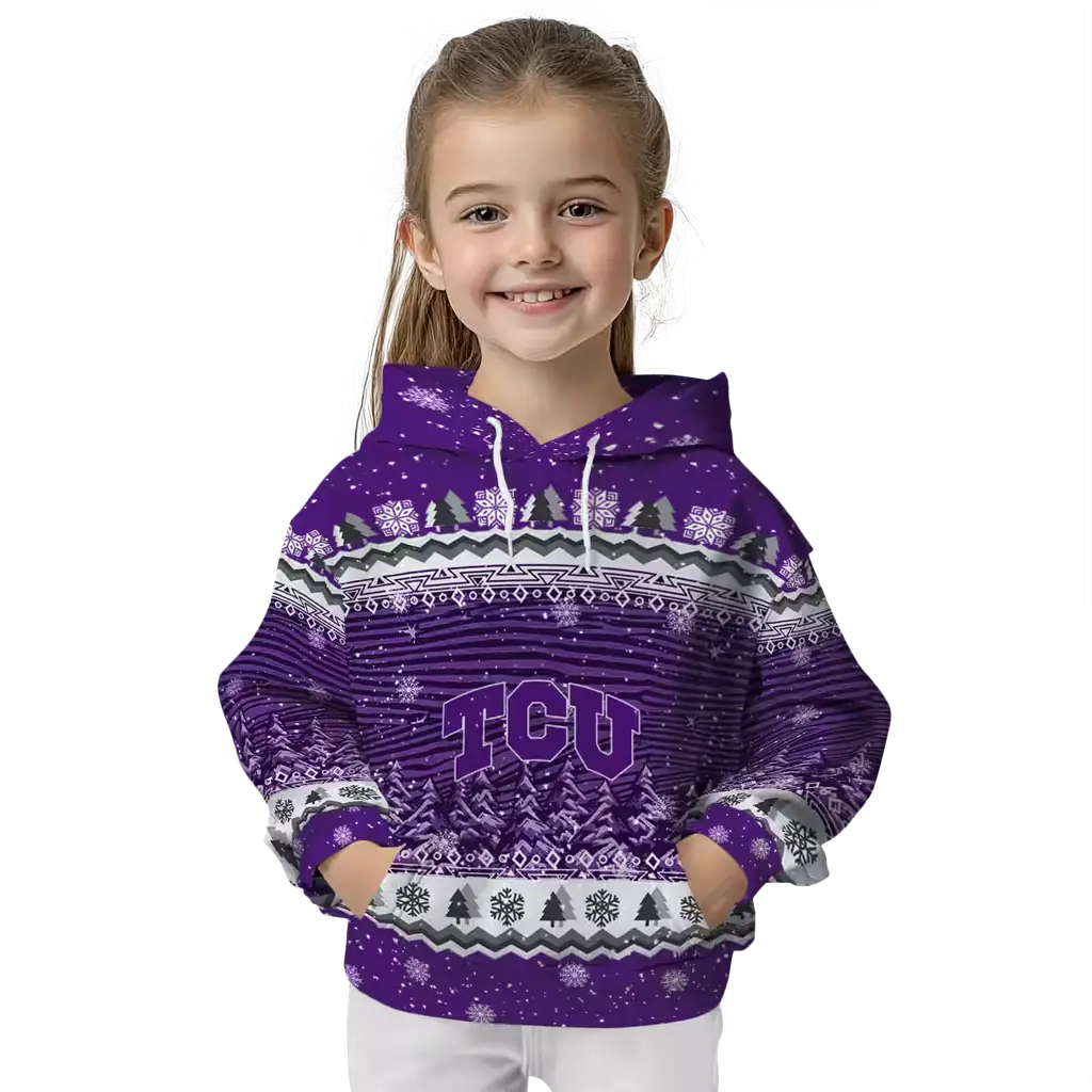 tcu horned frogs christmas trees purple hoodie top rated tcu horned frogs christmas trees purple hoodie top rated