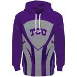 tcu horned frogs concentric lines purple black hoodie best selling