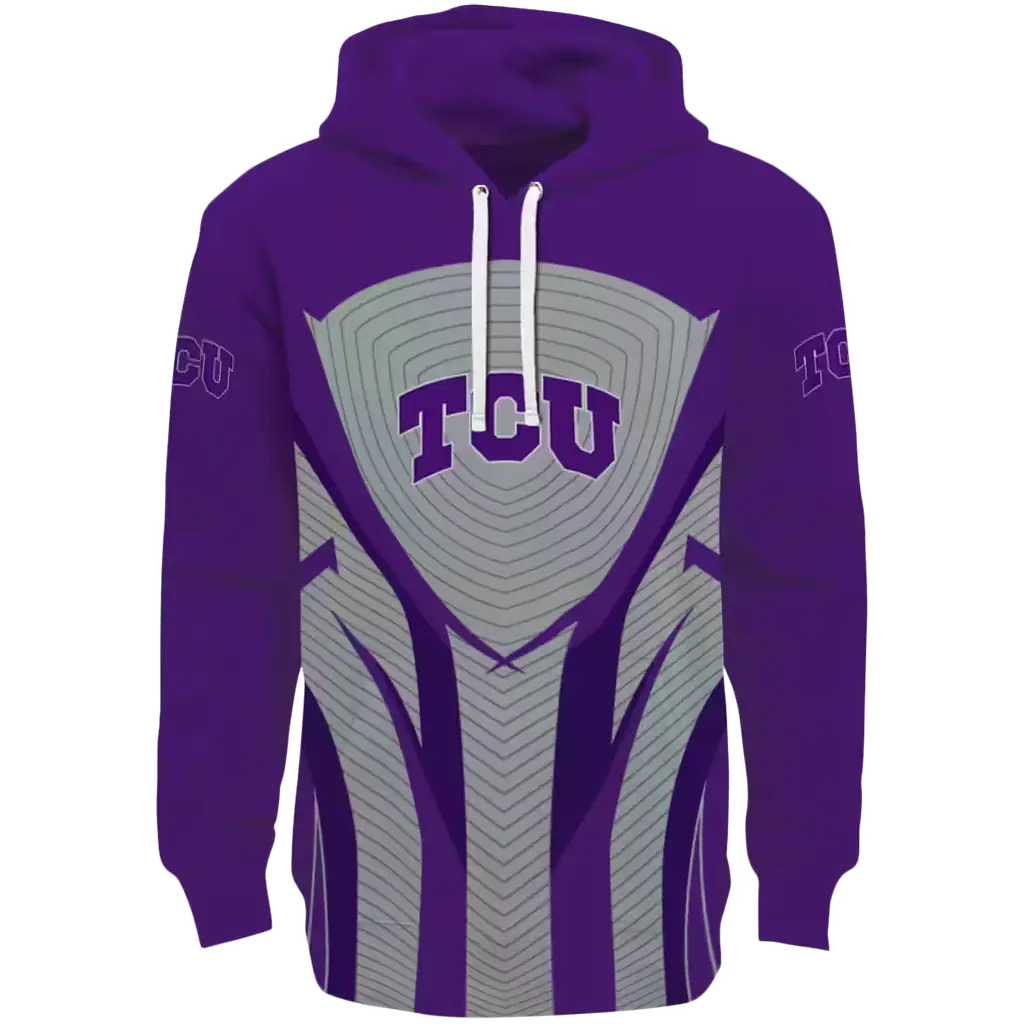 tcu horned frogs concentric lines purple black hoodie best selling tcu horned frogs concentric lines purple black hoodie best selling
