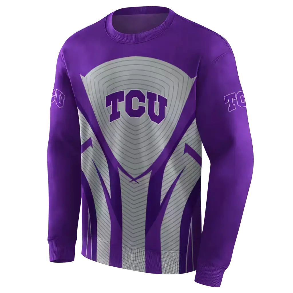 tcu horned frogs concentric lines purple black hoodie new arrival tcu horned frogs concentric lines purple black hoodie new arrival