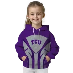 tcu horned frogs concentric lines purple black hoodie best selling
