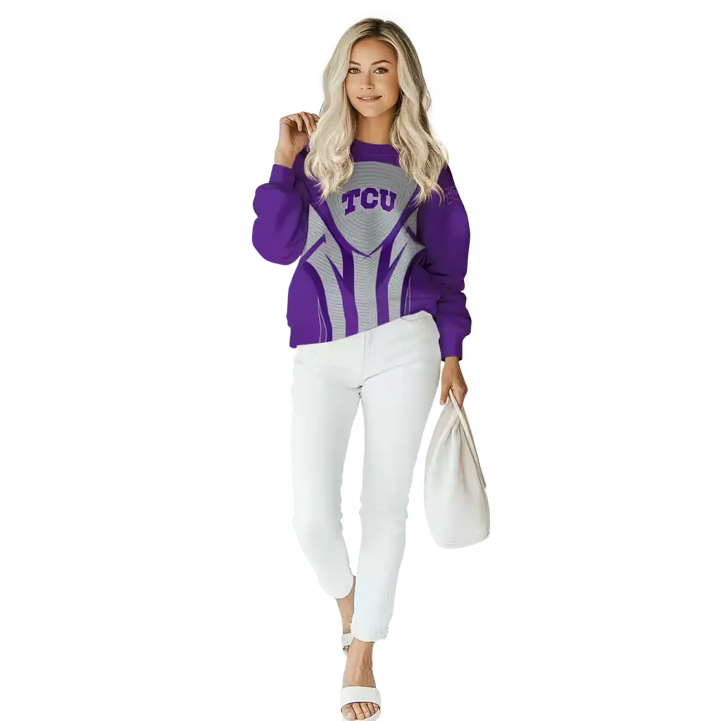 tcu horned frogs concentric lines purple black hoodie trendy tcu horned frogs concentric lines purple black hoodie trendy