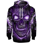 tcu horned frogs demonic skull purple black hoodie best selling