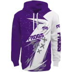 tcu horned frogs dynamic slash purple white hoodie best selling