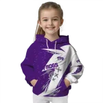 tcu horned frogs dynamic slash purple white hoodie best selling