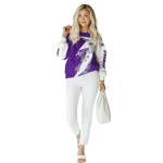 tcu horned frogs dynamic slash purple white hoodie best selling