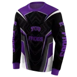 tcu horned frogs futuristic pattern purple black hoodie best selling