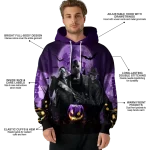 tcu horned frogs halloween vibes purple black hoodie best selling
