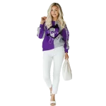 tcu horned frogs heartbeat graphic purple hoodie best selling