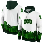 tcu horned frogs lucky motif white green hoodie best selling
