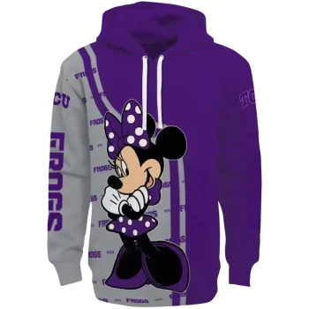 tcu horned frogs minnie mouse purple hoodie best selling