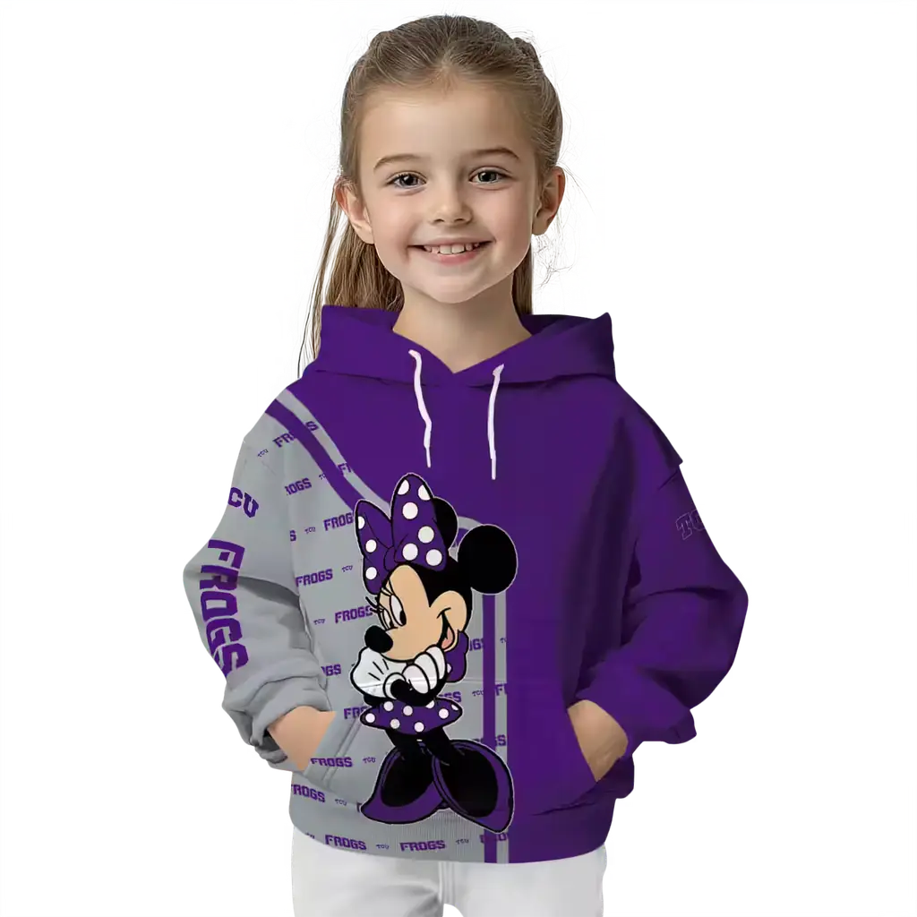 tcu horned frogs minnie mouse purple hoodie top rated tcu horned frogs minnie mouse purple hoodie top rated