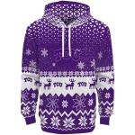 tcu horned frogs reindeer motif purple hoodie best selling