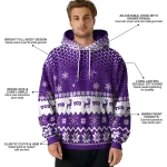 tcu horned frogs reindeer motif purple hoodie best selling