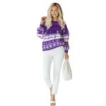 tcu horned frogs reindeer motif purple hoodie best selling
