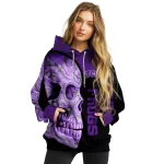 tcu horned frogs skull motif purple black hoodie best selling