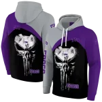tcu horned frogs skull punisher grey black hoodie best selling