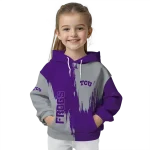 tcu horned frogs splatter effect purple hoodie best selling