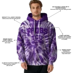 tcu horned frogs tie dye pattern purple hoodie best selling