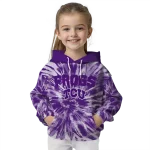 tcu horned frogs tie dye pattern purple hoodie best selling