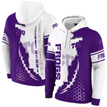 tcu horned frogs triangular pattern purple white hoodie best selling