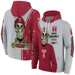 temple owls achmed skull red hoodie best selling