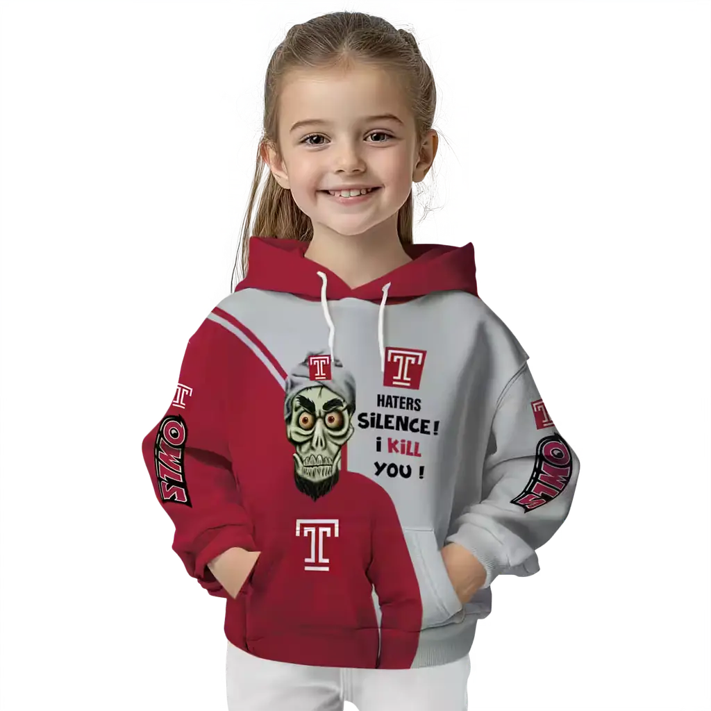temple owls achmed skull red hoodie top rated temple owls achmed skull red hoodie top rated