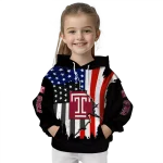 temple owls american pride black hoodie best selling