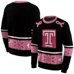 temple owls awareness ribbon black pink hoodie best selling