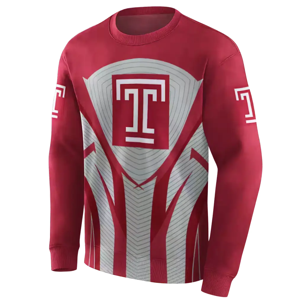 temple owls concentric lines red black hoodie new arrival temple owls concentric lines red black hoodie new arrival