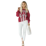 temple owls concentric lines red black hoodie best selling