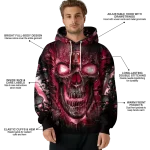 temple owls demonic skull red black hoodie best selling