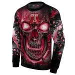temple owls demonic skull red black hoodie best selling
