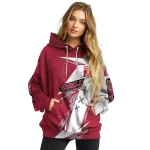 temple owls dynamic slash red white hoodie best selling