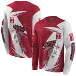 temple owls dynamic slash red white hoodie best selling