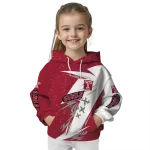 temple owls dynamic slash red white hoodie best selling