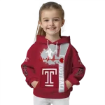 temple owls football heartbeat red hoodie best selling