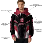 temple owls futuristic pattern red black hoodie best selling