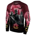 temple owls halloween vibes red black hoodie best selling