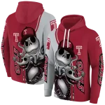 temple owls jack skellington red hoodie best selling