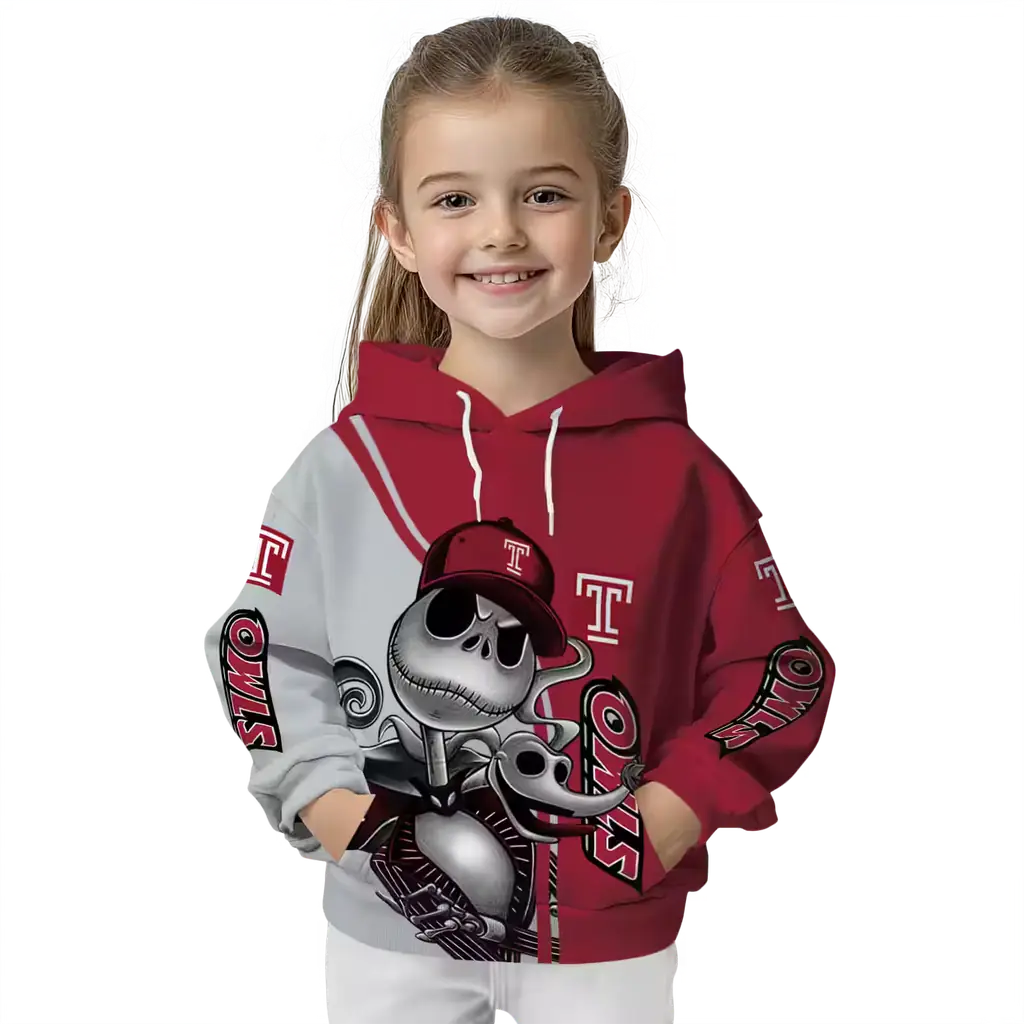 temple owls jack skellington red hoodie top rated temple owls jack skellington red hoodie top rated