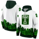temple owls lucky motif white green hoodie best selling