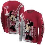 temple owls minnie mouse red hoodie best selling