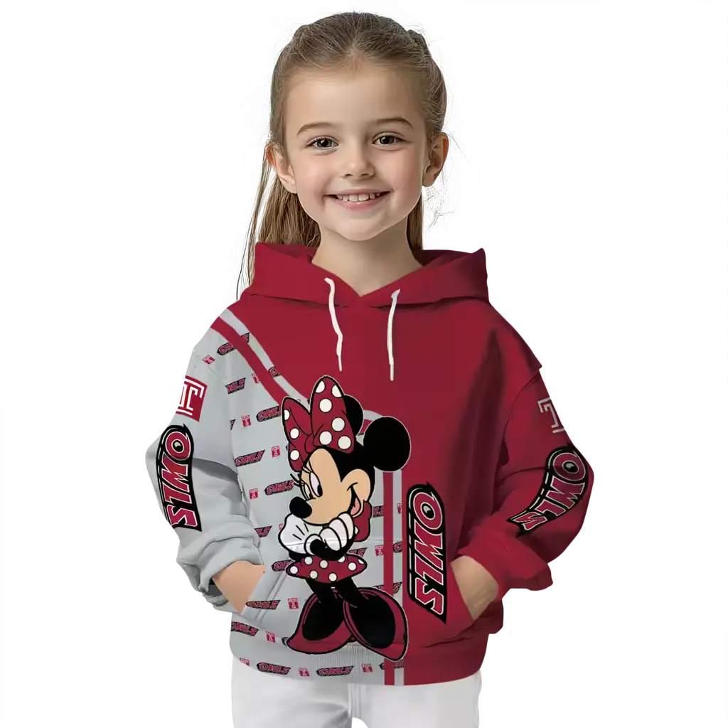 temple owls minnie mouse red hoodie top rated temple owls minnie mouse red hoodie top rated