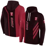temple owls monogram pattern red hoodie best selling