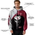 temple owls skull punisher silver black hoodie best selling